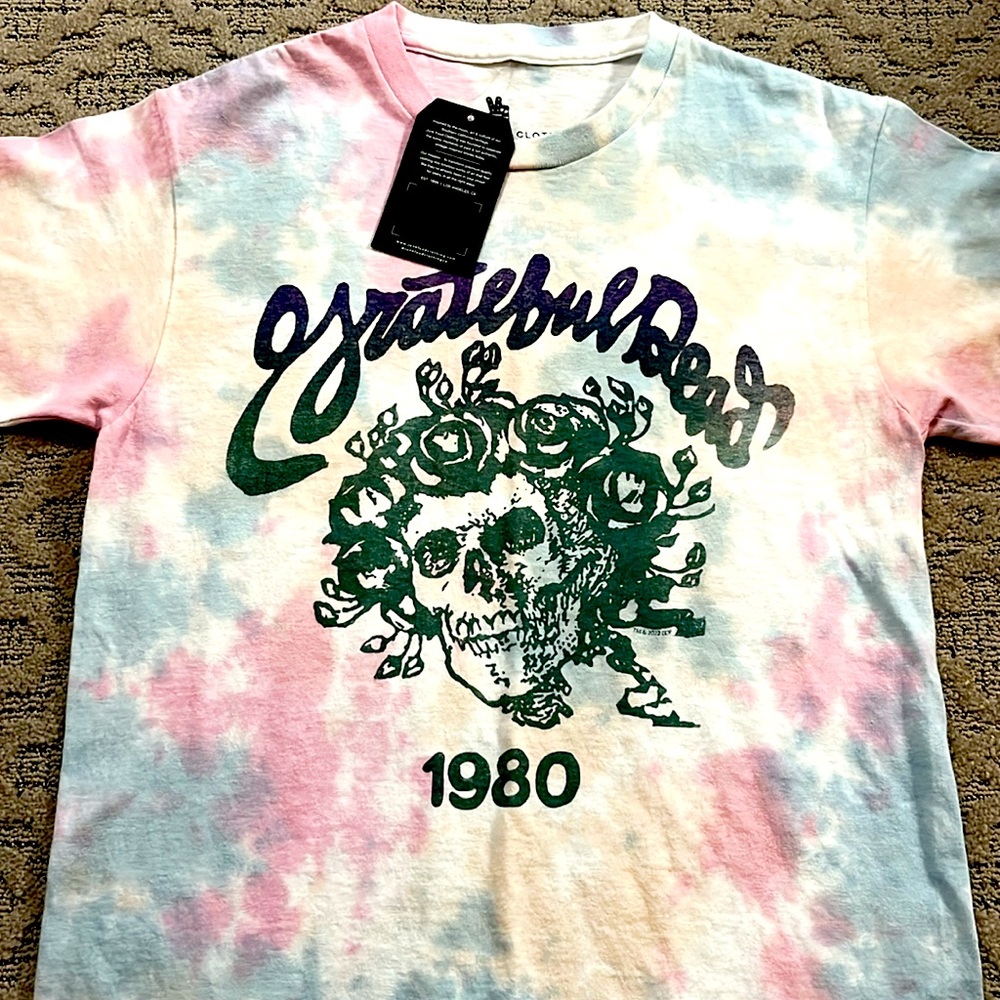 🐢 '22 Grateful Dead Band Owsley Stanley Original Bertha Tie-Dye Junk Food Tee